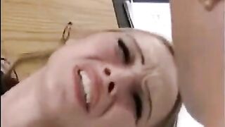 A hand with a member at the same time fucks a girl