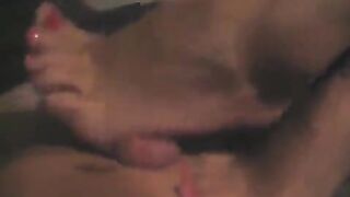 A guy masturbates his cock with his hand until he comes, showcasing raw passion