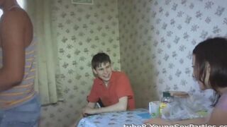 Foursome sex of two couples at each other’s home