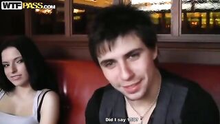 Girl was picked up by Russians in a cafe and taken to the toilet
