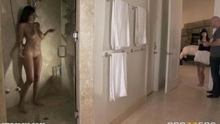 The pretty girl fucked by a rude guy in the bedroom