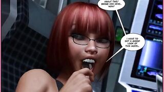 Comic porn with monsters, where you can find a lot of horror fun