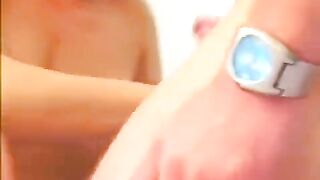 Big tits blonde from Russia gets her pussy railed and gives a blowjob