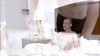 Amber Rain has sex with her husband and his friend