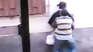 I wanted to fuck on the street, so we didn’t go into the house