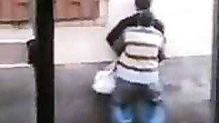 I wanted to fuck on the street, so we didn’t go into the house