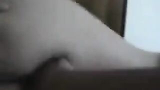 A negro man fucks her ass and records the video, a steamy homemade session