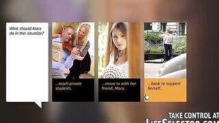 A young girl is removed in a cool adult video