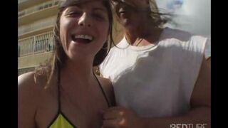 A girl was walking on her bicycle and got fucked