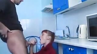 A drunken nympho was throwing up on the neighbor’s kitchen at the party