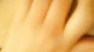 Juicy beautiful pussy is wet after the end of sex