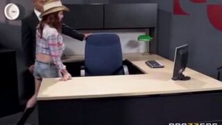 Asian guy fucked his secretary at the workplace