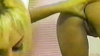 Two hot girls playing with their pussy in the shower stall