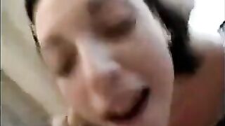 A friend cleaned the sperm from the anus and vagina with her tongue