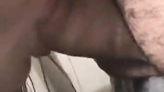 The guy with the small dick was brutally caught and covered with it