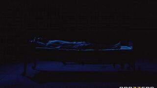 A man released sperm to a depraved nurse in the pussy