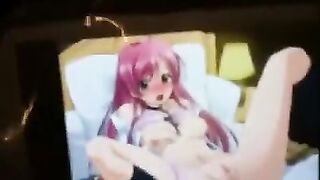 Hentai liked to indulge in intense pleasure and masturbe