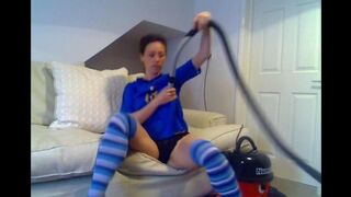 A girl brought to life the fantasies of a vacuum cleaner in an original way