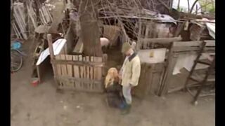 Babe from the village fucked by a young guy with passion