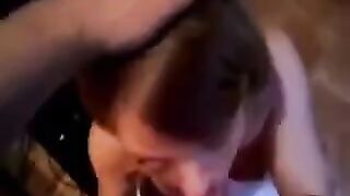 I did not expect that after a blowjob, he would finish on her like this