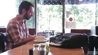 The guy picked up an Asian beauty in the cafe and fucked her hard