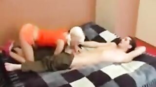 A young girl could not resist her brother’s desire
