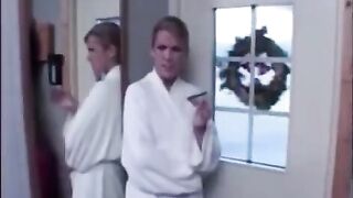 The man tied his husband and fucked his cow in the ass