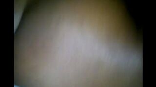 A cute black girl caresses her juicy crotch and jumps on a big member