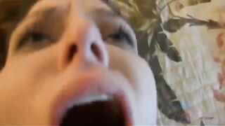 A girl was masturbating with a guy’s member and she came