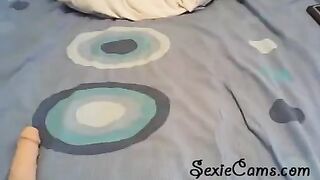 A girl tests her new sex toys right on a webcam