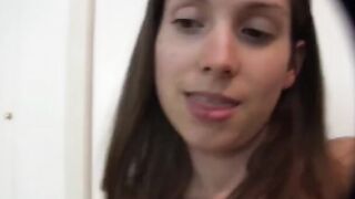 A high-quality sex video with a beautiful woman on the path