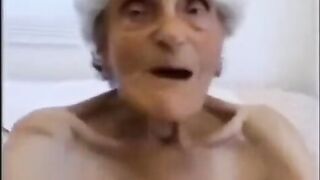 A shocking video of an elderly woman getting fucked and finishing strong