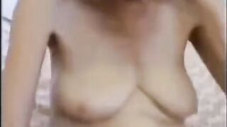 A shocking video of an elderly woman getting fucked and finishing strong