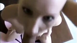 A chick who loves to suck cock deeply and make him cum