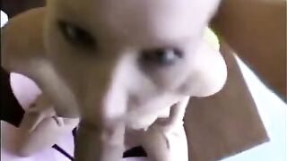 A chick who loves to suck cock deeply and make him cum
