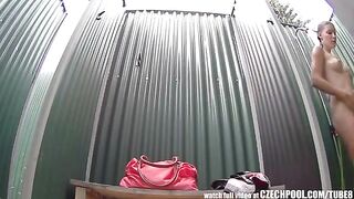 A girl has a shower and there’s a camera spying on her
