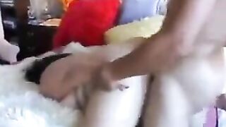 A man fucks a juicy fat woman with an amazing big ass and huge boobs