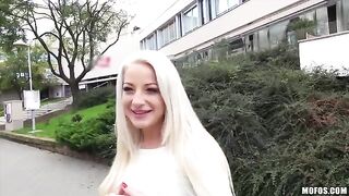 A sexy blonde with natural tits is featured in an exclusive video by Private