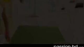 A girl in headphones was looking for sex with someone athletic