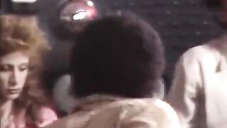 Two parents are having a retro swingers orgy with other couples