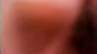 He stuck his friend's dick in her mouth and she began to suck it