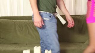 A man fucked in ass massage blonde with a nice butt