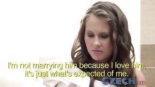 A witness suggested to a drunken bride to have lesbian sex, and she agreed