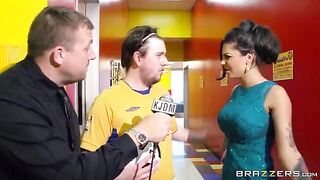 A group of guys fucked a girl in front of the crowd