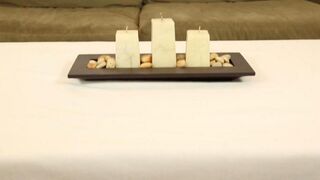 Young masseuse Chloe Amur jerks off her client under the table