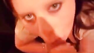 These young girls like to eat fresh sperm when blowing jobs, especially in POV style