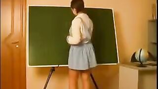 An old teacher seduced and fucked a student, showcasing forbidden desire