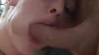 Buttfuck with a big man and a rough ending for the sexy blonde
