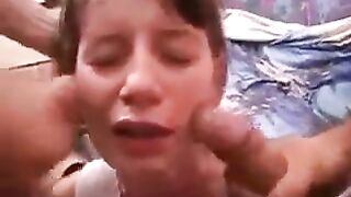 The girl was greatly fucked in her sweet pussy, she came and got wet