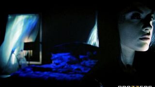A brunette woman was fucked after a bad sleep